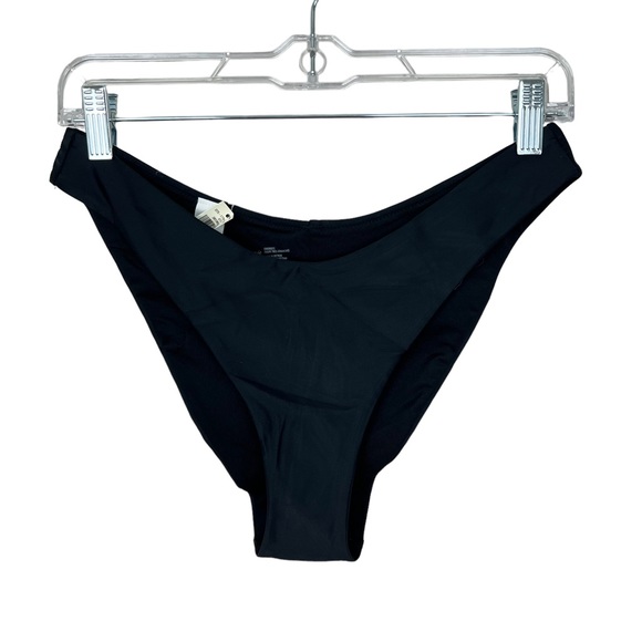 aerie Swim Nwt Aerie Super High Cut Cheekiest Bikini Bottom Black